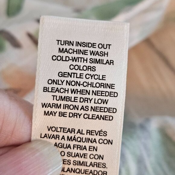 Chicos Medium Tropical Beach Seaside Sangria Easy Tee Top 3/4 Sleeve Blue - Picture 10 of 10